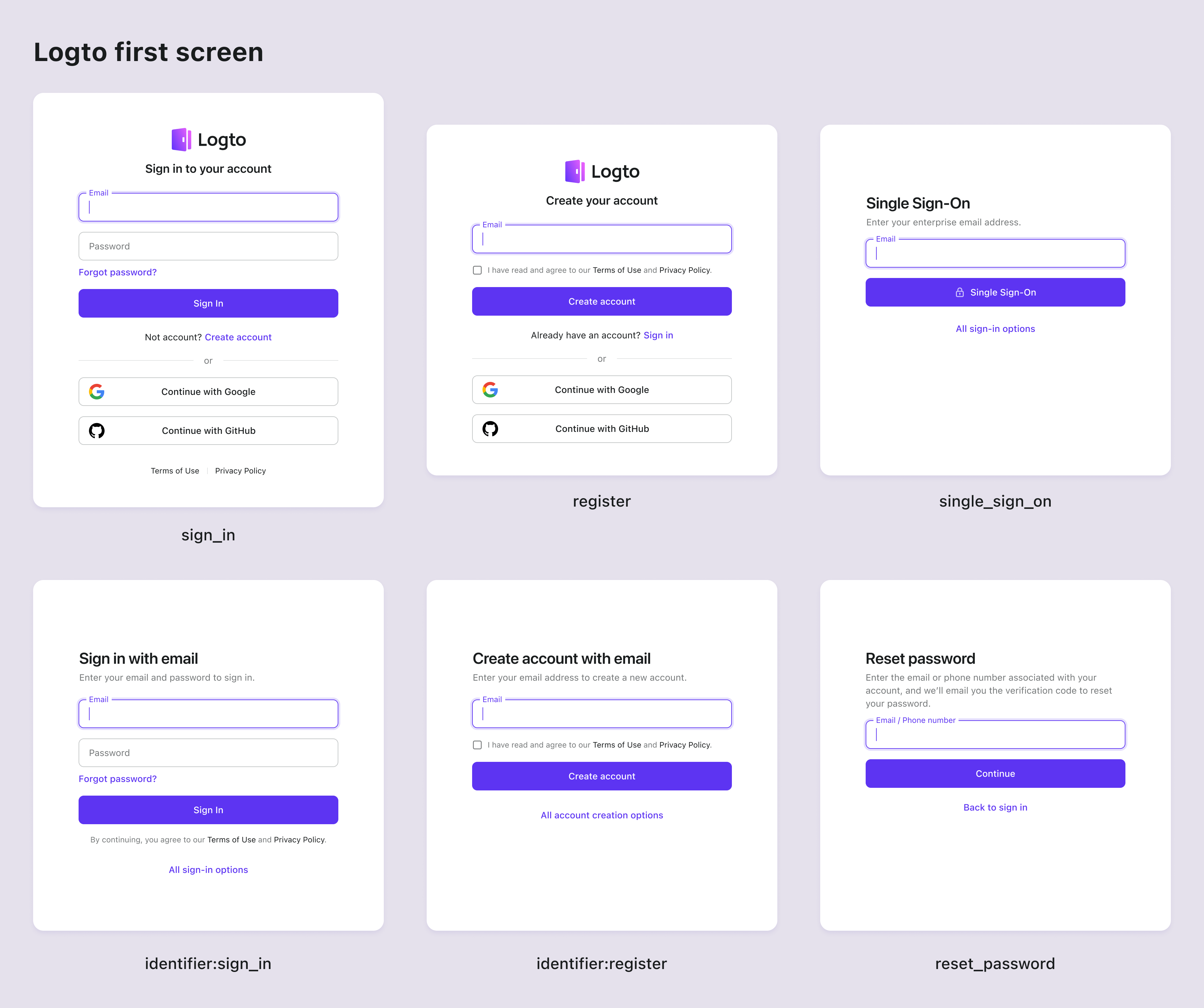首頁參數（First screen parameter）